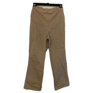 Lands' End Maternity Straight Leg Tan Chino Pant
